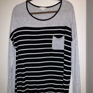 Black, White, and Gray shirt